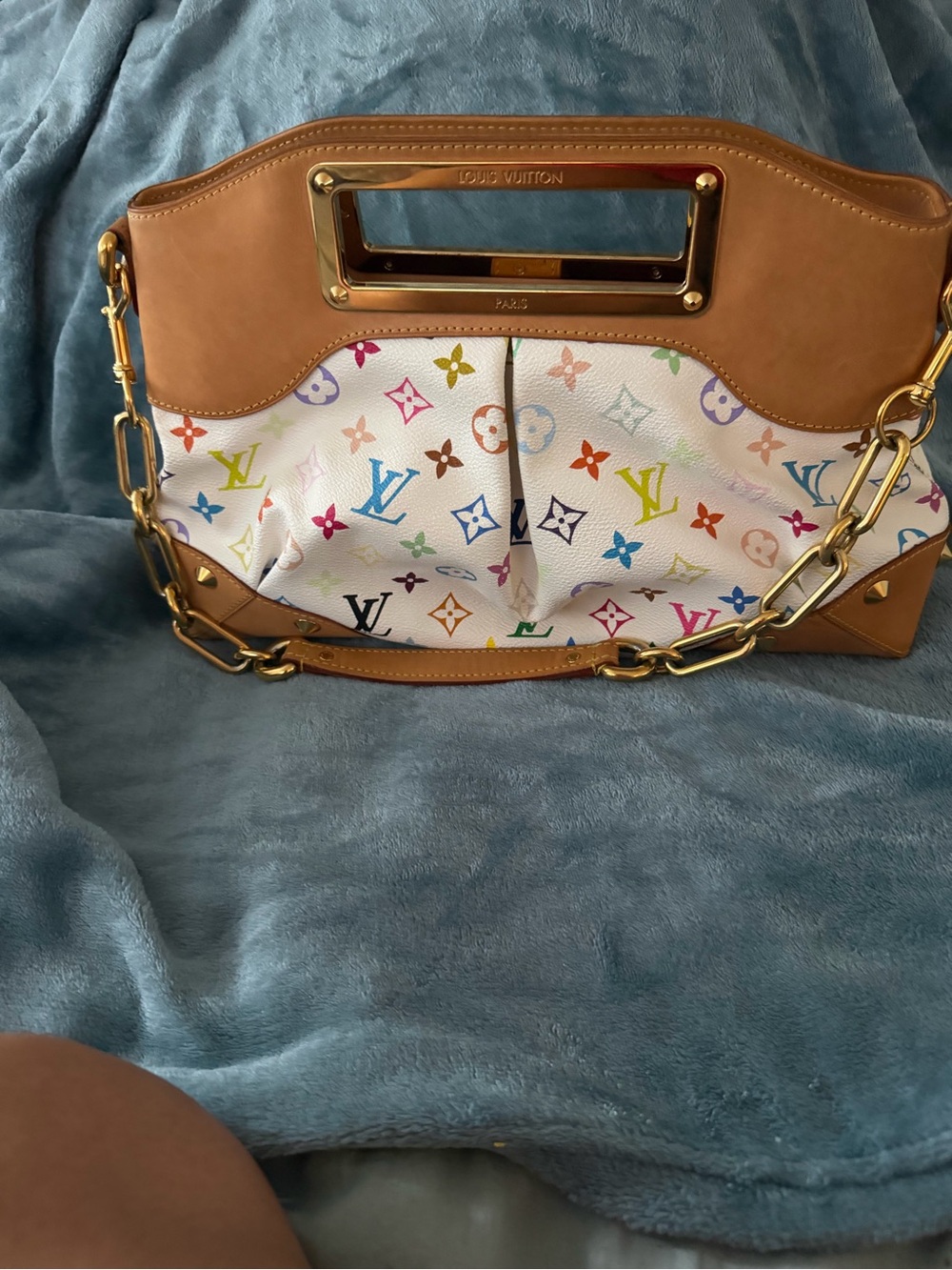 Louis Vuitton White Murakami Judy